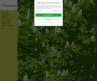 Hopfen-Garten.de(Der Hopfengarten ist der traditionsreichste Biergarten im Westpark) Screenshot