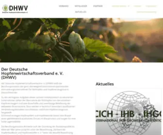 Hopfen.de(Deutscher Hopfenwirtschaftsverband e.V) Screenshot