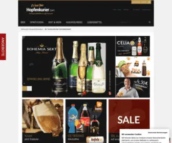 Hopfenkurier.com(Bier & Spirituosen online bestellen) Screenshot