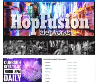 Hopfusionaleworks.com(HopFusion Ale Works) Screenshot