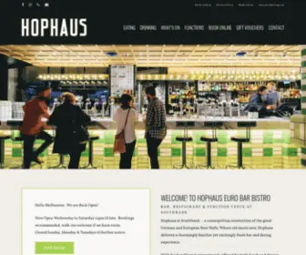 Hophaus.com.au(Hophaus Euro Bar Bistro) Screenshot