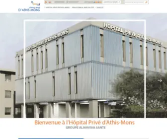 Hopital-Prive-Athis-Mons.com(Site internet de la Hôpital privé d'Athis) Screenshot