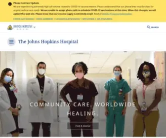 Hopkinshospital.org(The Johns Hopkins Hospital) Screenshot