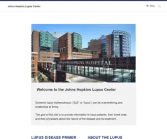 Hopkinslupus.org(Johns Hopkins Lupus Center) Screenshot