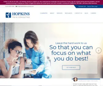 Hopkinstaxaccounting.com(Hopkins Tax Accounting) Screenshot