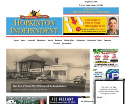 Hopkintonindependent.com(The Hopkinton Independent) Screenshot