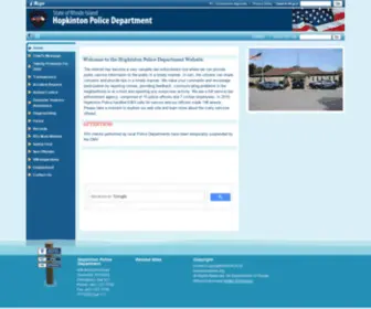 Hopkintonpolice.org(Police) Screenshot