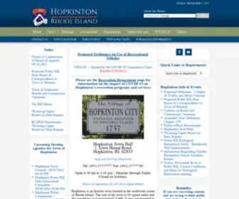 Hopkintonri.org(Town of Hopkinton) Screenshot