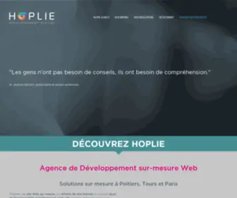 Hoplie.com(Agence de développement web à Poitiers) Screenshot