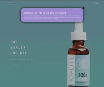 Hoplitecollective.com(Best CBD Oil Products & Terpene Blends) Screenshot