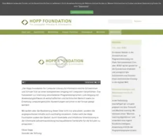 Hopp-Foundation.de(Hopp Foundation) Screenshot