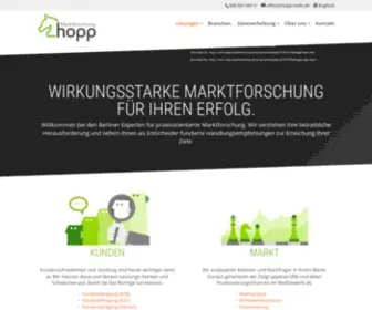 Hopp-Marktforschung.de(Wirkungsstarke Marktforschung) Screenshot