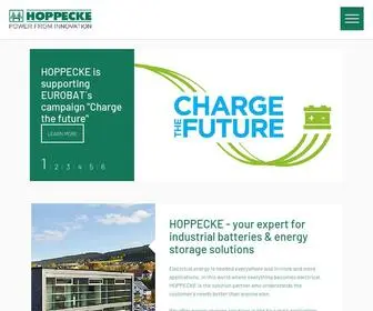 Hoppecke.com(Your expert for industry batteries & energie solutions) Screenshot