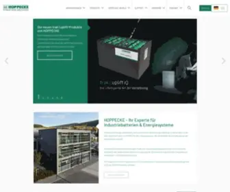 Hoppecke.de(HOPPECKE Batterien) Screenshot