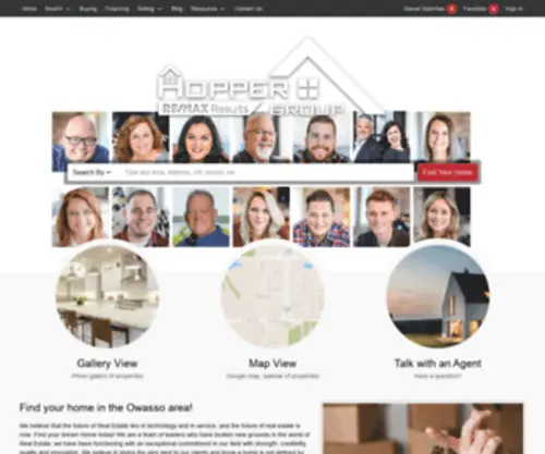 Hoppergroup.com(Owasso Area Real Estate) Screenshot