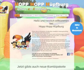 HoppHopp-Bielefeld.de(Hopp Hopp Hüpfburg) Screenshot