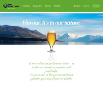 Hoprevolution.co.nz(Buy New Zealand hops for Brewing) Screenshot