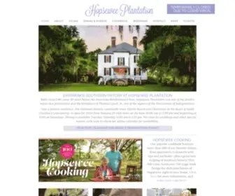 Hopsewee.com(Historic Hopsewee Southern Plantation) Screenshot