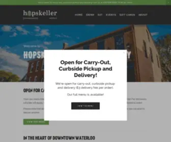 Hopskeller.com(Hopskeller Brewing Company) Screenshot