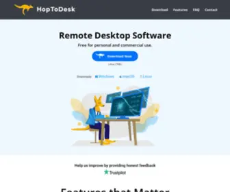 Hoptodesk.com(Free Remote Desktop Software for Windows) Screenshot