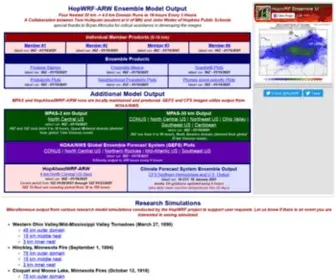 Hopwrf.info(HopWRF Ensemble) Screenshot