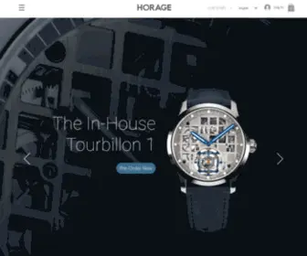 Horage.com(Swiss Performance Watchmaking) Screenshot