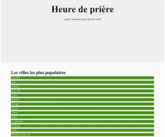 Horaire-Priere.be(Heure de prière 2022) Screenshot