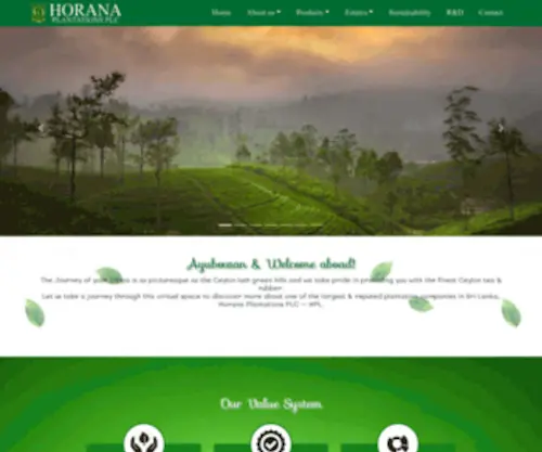 Horanaplantations.com(Horana Plantation) Screenshot