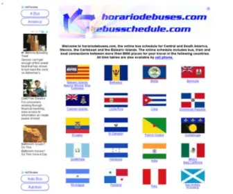 Horariodebuses.com(Mexican) Screenshot