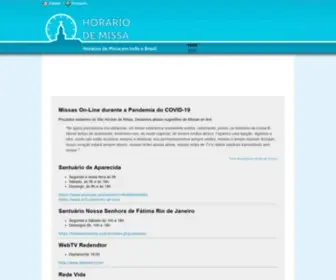 Horariodemissa.com.br(Horário) Screenshot