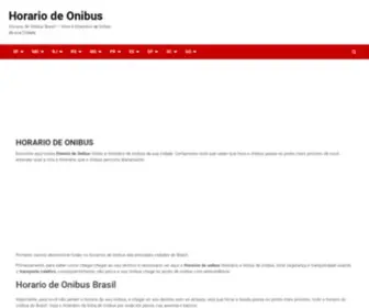 Horariodeonibus.net(HORARIO DE ONIBUS BRASIL) Screenshot