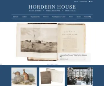 Hordern.com(Hordern House Rare Books) Screenshot