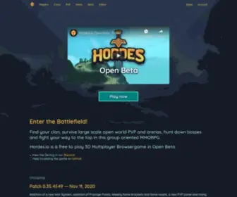 Hordes.io(Roam the lands in gigantic battlegroups) Screenshot