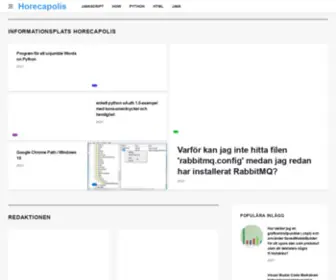 Horecapolis.info(Informationsplats Horecapolis) Screenshot