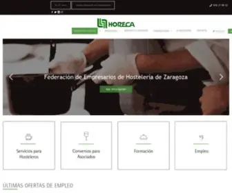 Horecazaragoza.com(Asociación Profesional de Empresarios de Hoteles y Restaurantes de Zaragoza) Screenshot