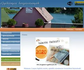 Horgaszto-Gyekenyes.hu(Gyékényesi horgásztanyák) Screenshot
