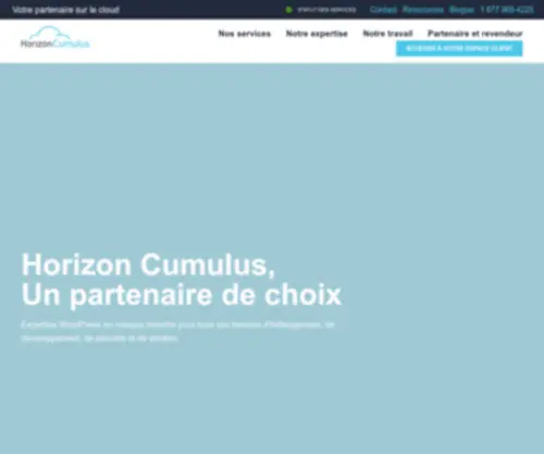 Horizon-Cumulus.ca(Hébergement Web et Wordpress) Screenshot