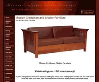 Horizon-Custom-Homes.com(Mission Craftsman Shaker Furniture) Screenshot