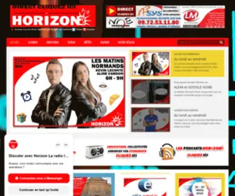 Horizon-FM.fr(HORIZON La radio libre 1ere radio associative de Normandie) Screenshot