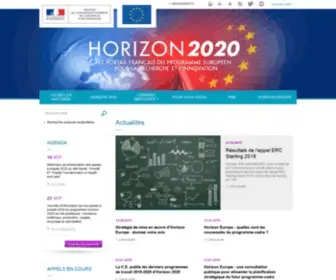 Horizon2020.gouv.fr(Horizon 2020) Screenshot
