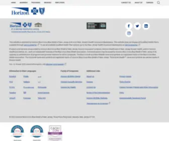 Horizonblue.com(Horizon Blue Cross Blue Shield of New Jersey (Horizon BCBSNJ)) Screenshot