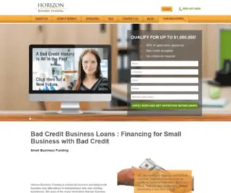 Horizonbusinessfunding.com(Horizon Business Funding) Screenshot