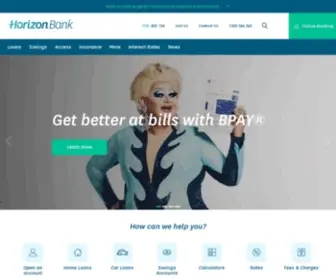 Horizoncreditunion.com.au(Horizon Bank) Screenshot