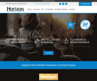 Horizonheating.ca(Heating & Cooling Company Calgary) Screenshot