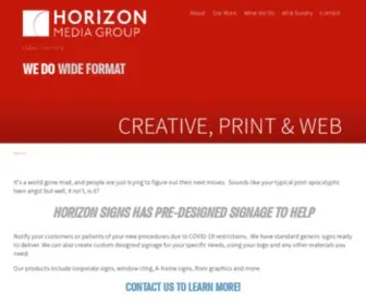 Horizonmediagroup.com(Horizon Media Group) Screenshot