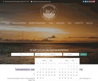 HorizonpacificVacations.com(Tamarindo Vacation Rentals) Screenshot