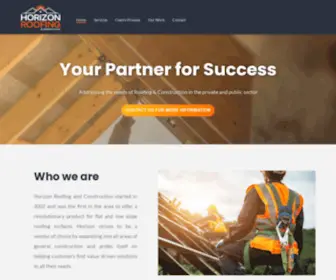 Horizonrandc.com(Horizon Roofing and Construction) Screenshot