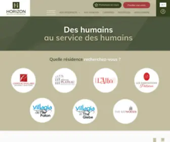 Horizonrm.com(HORIZON Gestion de résidences) Screenshot