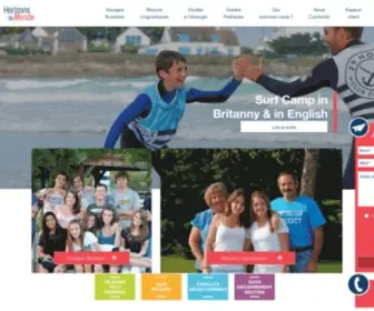 Horizons-Monde.fr(Horizons du Monde : spécialiste de l'organisation de séjours linguistiques et voyages scolaires) Screenshot
