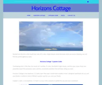 Horizonscottage.com(Horizons and Sugar Bird Vacation Rentals near Coral Bay) Screenshot